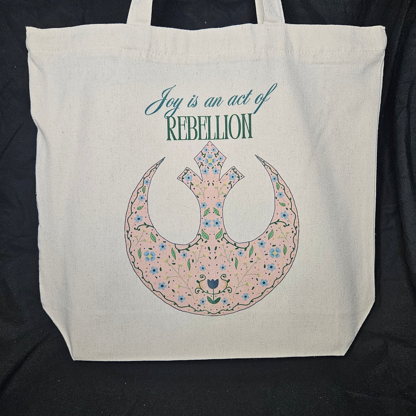 Joyful Rebel Tote – May the Happiness Be With You