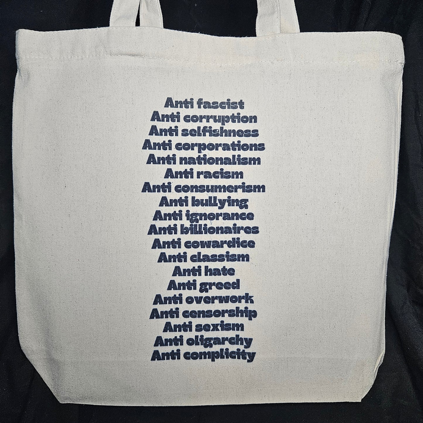 “Pro Everything Good, Anti Everything Bad” Tote – Your Whole Manifesto in One Bag