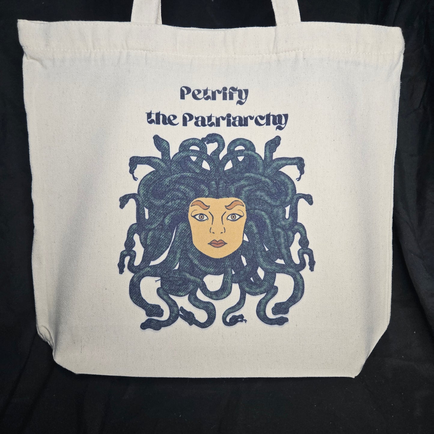 Petrify the Patriarchy Medusa Tote – Stone Cold Feminist Power