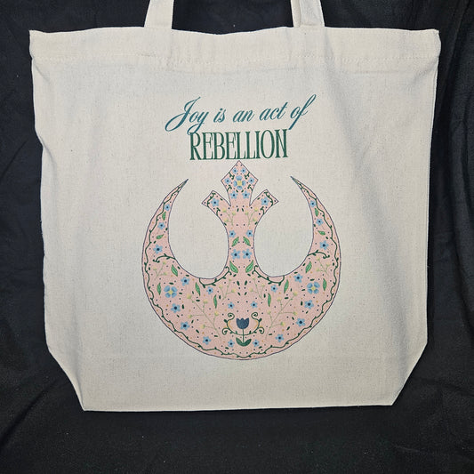 Joyful Rebel Tote – May the Happiness Be With You