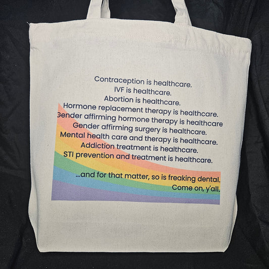 Healthcare Is Healthcare Tote – The Ultimate Mic Drop