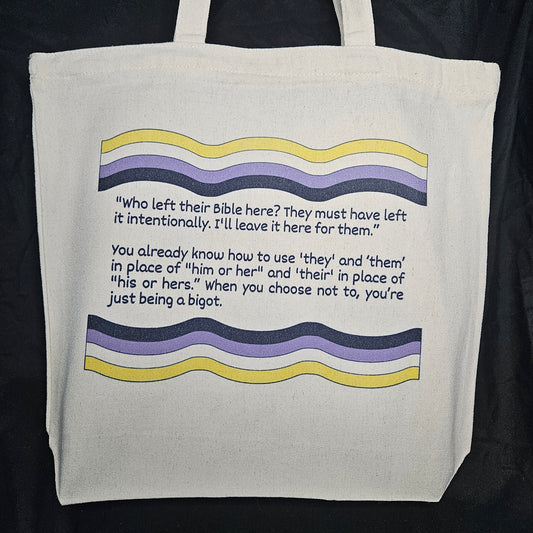 Grammar with a Side of Sass Tote – Because Language Is Political