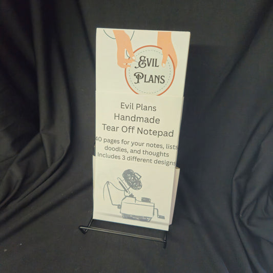 Evil Plans – Crafty Tear-Off Notepad