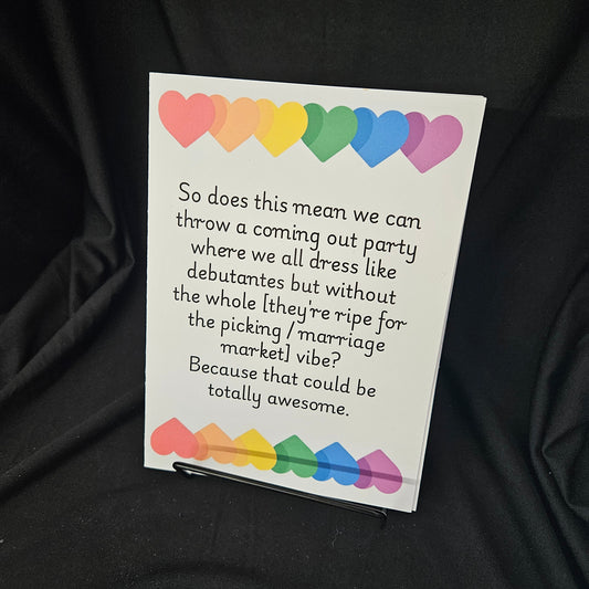 Coming Out Party – Fun & Fabulous LGBTQIA+ Card