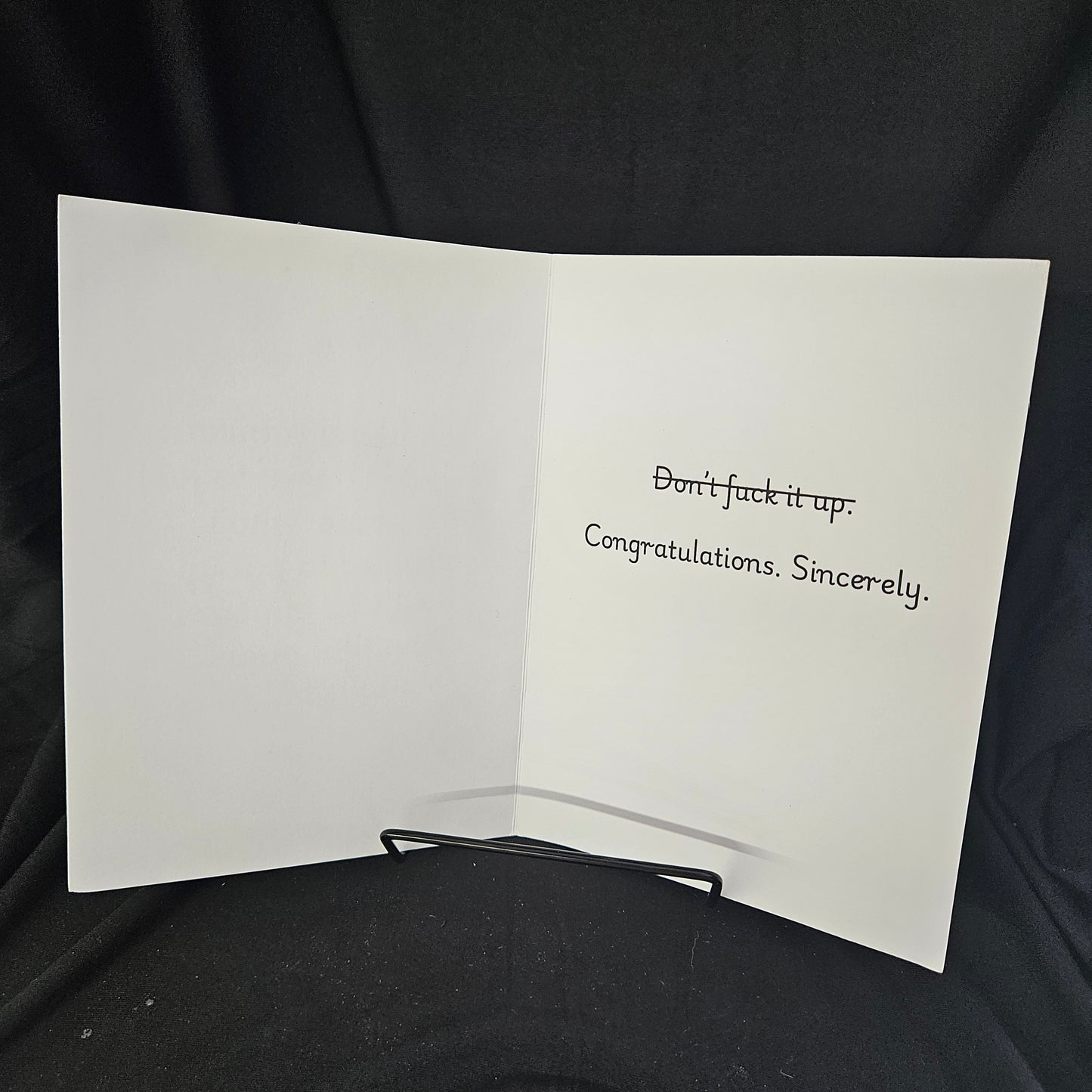 Beautiful Mess Partner Card – Don’t Fuck It Up!