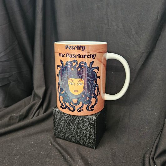 Petrify the Patriarchy Mug – 15oz of Mythical Mood