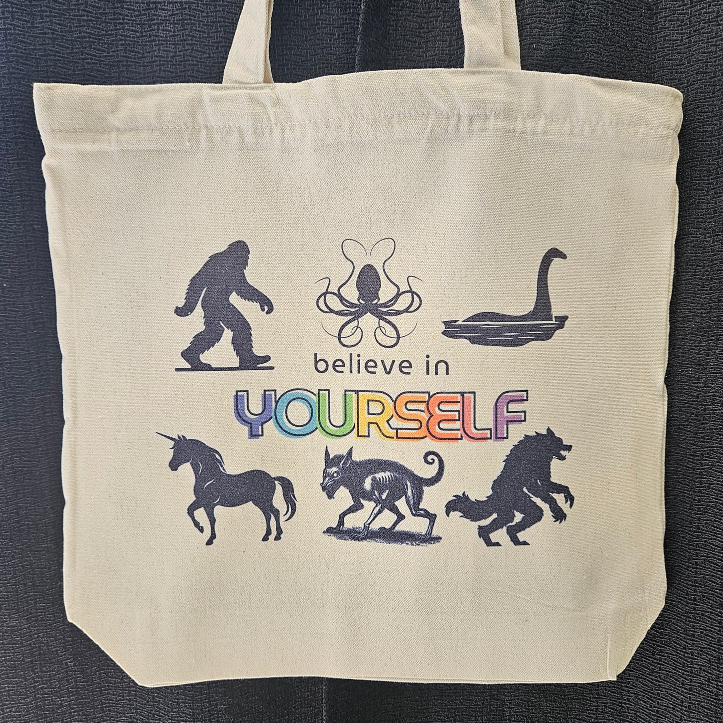 Believe in Yourself Cryptid tote bag