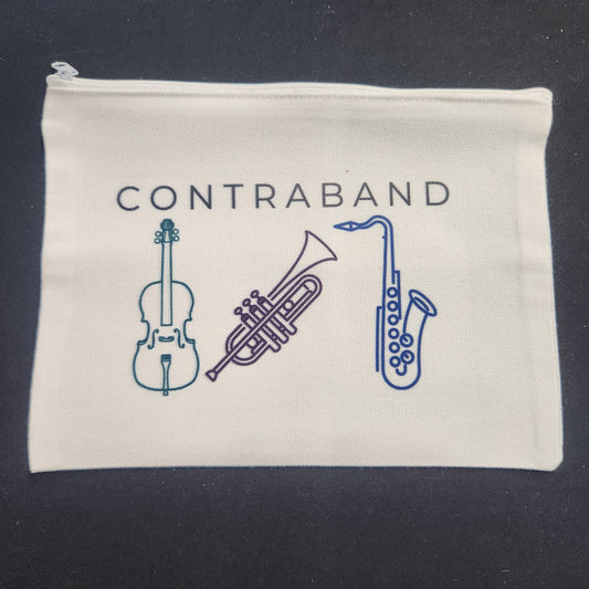 Contraband – Musical Pun Zippered Pouch