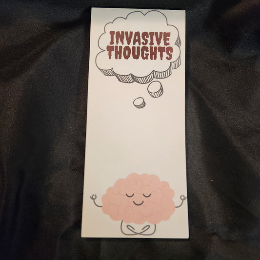 Invasive Thoughts – Tear-Off Notepad for Your Brain’s Chaos