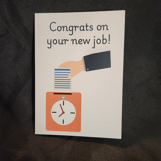 Congrats on Your New Job – Realistic Workplace Wishes Card